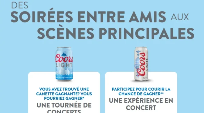 gagnez une expérience VIP en concert