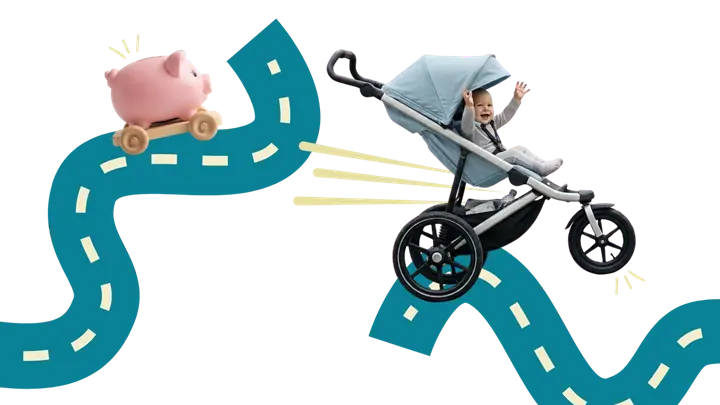 gagnez une poussette et 1000$ d'épargnes études