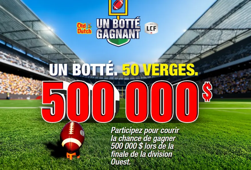 un botté gagnant gagnez 500000$