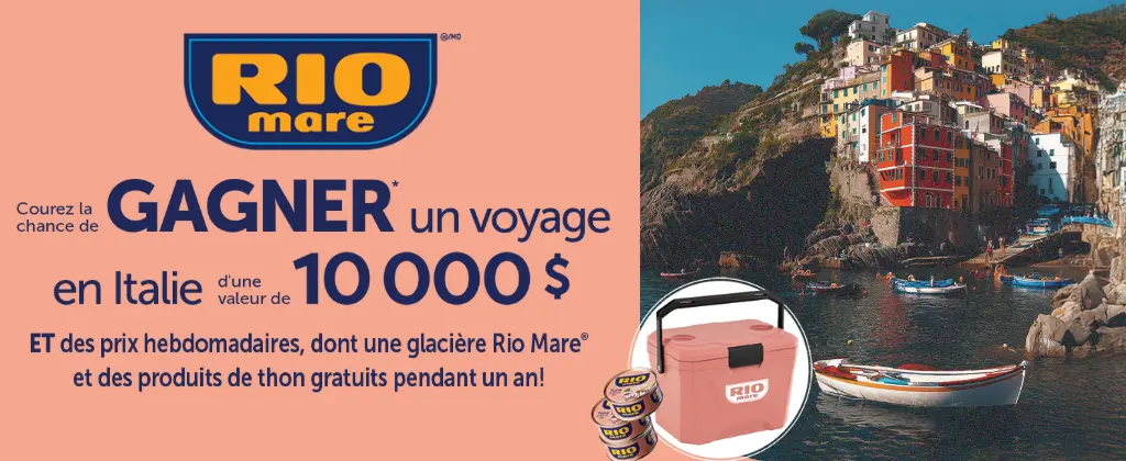 gagnez un voyage en Italie avec Rio Mare