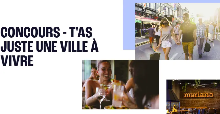 concours t'as juste une ville à vivre