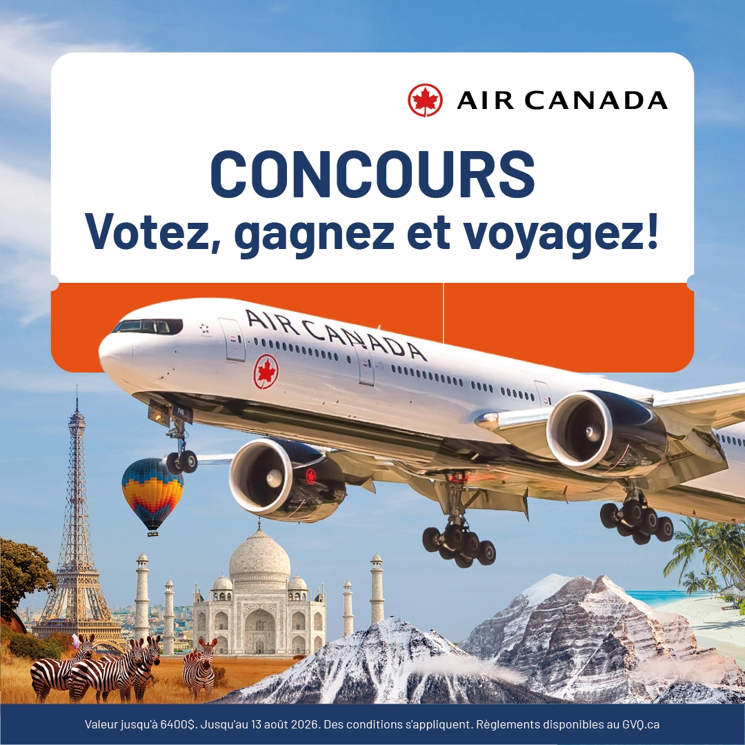 votez, gagnez et voyagez avec Air Canada
