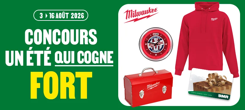 gagnez un ensemble Milwaukee avec BMR