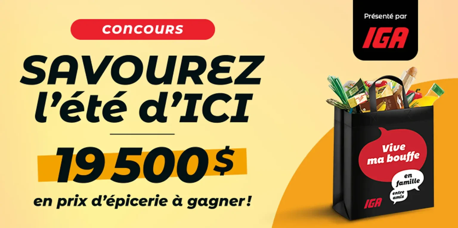 savourez l'été 1000$ d'épicerie à gagner
