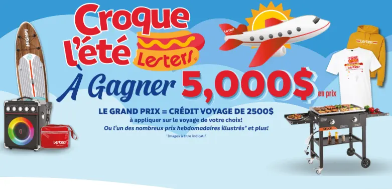 gagnez un crédit-voyage de 2500$ avec Lesters
