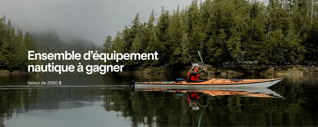 Courez la chance de gagner un ensemble d’équipement nautique MEC