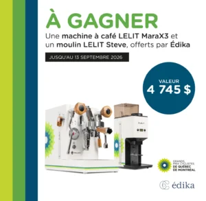 Participez au concours Édika des Grands Prix Cyclistes de Québec et de Montréal et courez la chance de gagner un prix offert par le distributeur des machines espresso JURA!