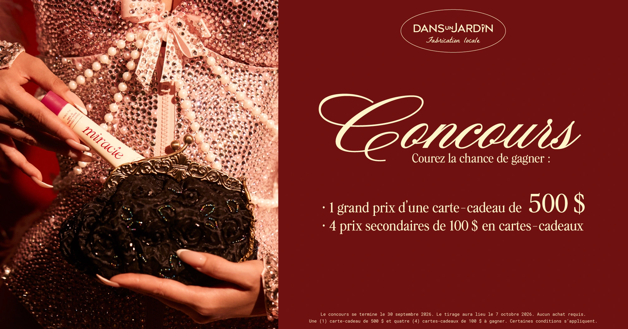 Courez la chance de gagner l’une des cinq cartes-cadeaux Dans un Jardin, dont un grand prix de 500$.