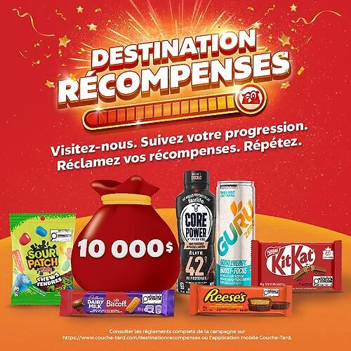 Courez la chance de gagner l’un des 10 prix de 10 000$ en argent comptant