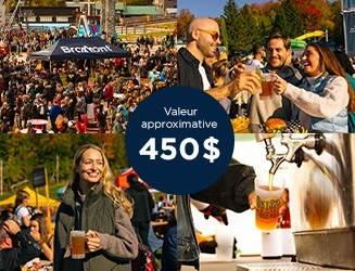 Courez la chance de gagner quatre forfaits pour vivre l’Oktoberfest à Bromont