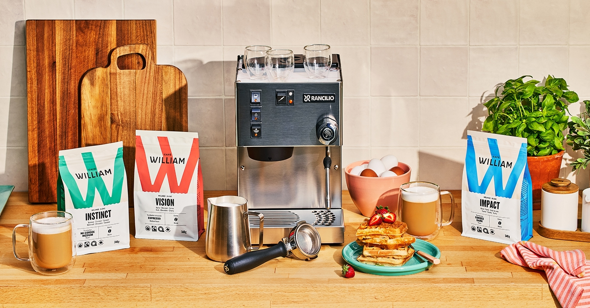 Courez la chance de gagner une machine à café Rancilio, un moulin Eureka, du café Café William pour un an et 600$ de produits RICARDO