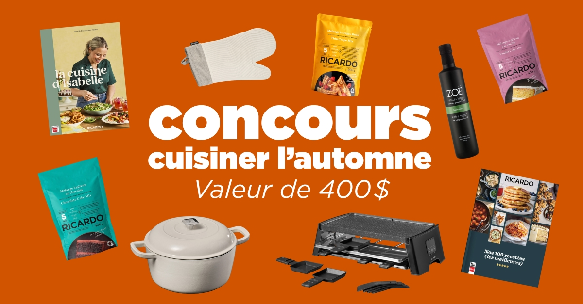 Gagnez un ensemble cuisine RICARDO de 400$