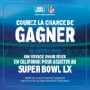 gagnez un voyage pour un match de la NFL