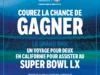 gagnez un voyage pour un match de la NFL