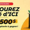savourez l'été 1000$ d'épicerie à gagner